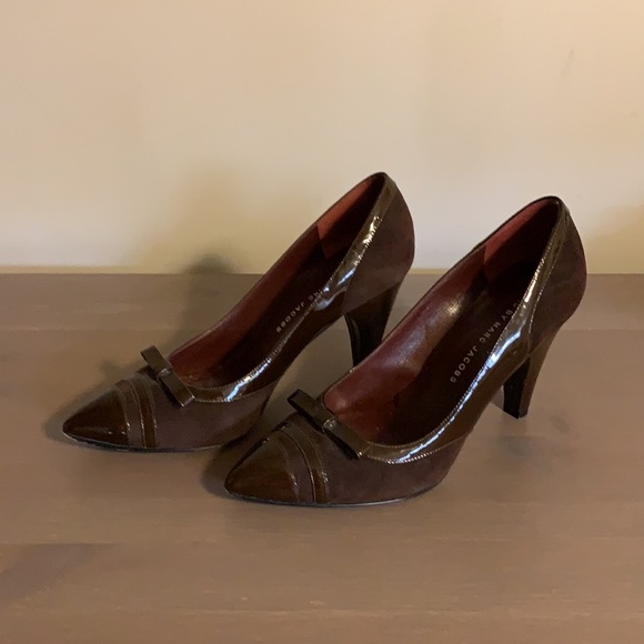 Marc by Marc Jacobs Brown Leather and Suede Pumps - Women’s Size 37 - Picture 2 of 8